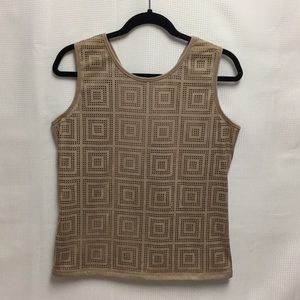 Faux suede tank top